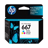 HP 3YM78AL 667 Tricolor Ink Cartridge