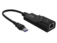 Xtech adaptador USB 3.0 a RJ-45 ethernet 15cm negro 