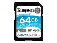 Kingston Canvas Go! Plus - Tarjeta de memoria flash - 64 GB