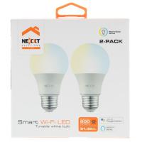 Nexxt Home Pack 2 Ampolletas LED Smart E27 Bco Cal/Fri WiFi 