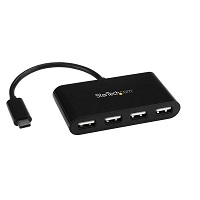 StarTech.com 4-Port USB-C Hub - USB-C to 4x USB-A Hub Adapter - Mini USB 2.0 Hub