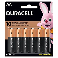 Batterias Duracell - Battery - 6 AA Alcalina