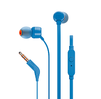 JBL Headphone T110 Wired In-ear Blue (S. Ame)