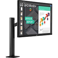 LG - LED-backlit LCD monitor - 27"