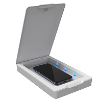 mophie - UV Sanitizer / wireless charger for cellular phone - white