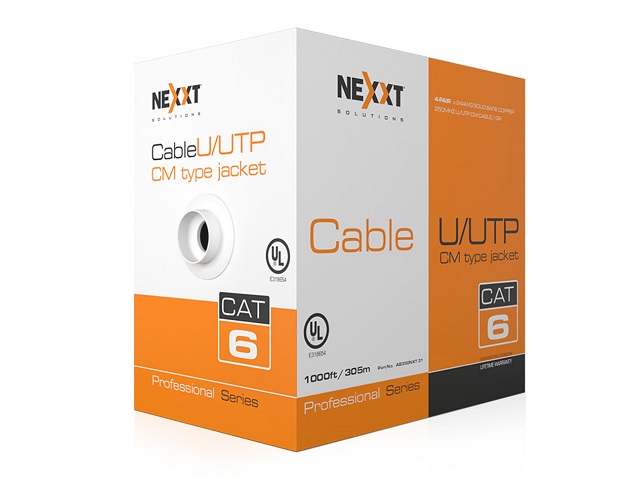 Nexxt Solutions Infrastructure AB356NXT32 Nexxt Professional Cat6 UTP Cable 4P 24AWG CM 305m BL