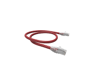 Furukawa - Patch cable - UTP - 3 m - Black/red - Gigalan Cat.6 LSZH
