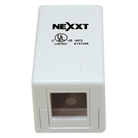 Nexxt Unloaded Surface Mount Box 1 Port White