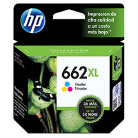 HP 662XL - Alto rendimiento - color (cian, magenta, amarillo)