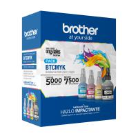 Brother Pack 4 Botellas de Tinta negro mas BT5001