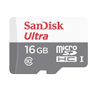 SanDisk MicroSDHC 16gb ULTRA Adapter USH-1 Android 80mbs