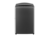 LG - Washing machine - 21kg  Middle Black