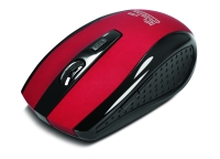 KlipX mouse inalambrico 3D de 6 botones 2,4GHz USB nano rojo