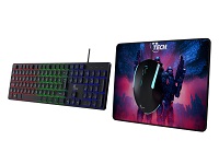 Xtech - Keyboard, mouse and mouse pad - Wired