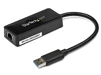 StarTech.com USB 3.0 Ethernet Adapter - USB 3.0 Network Adapter NIC with USB Port - USB to RJ45