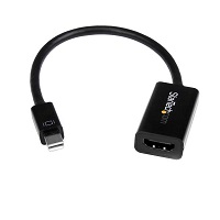 StarTech.com Conversor de Vídeo Mini DisplayPort a HDMI con Audio – Adaptador Activo MDP 1.2 para MacBook Pro – 4K @ 30Hz - Negro - Vídeo conversor