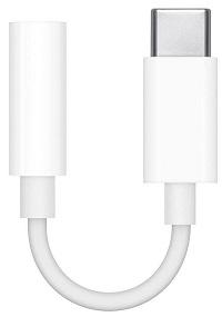 Apple USB-C to 3.5 mm Headphone Jack Adapter - USB-C to headphone jack adapter - 24 pin USB-C male to mini-phone stereo 3.5 mm female