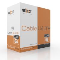 Nexxt Giga Cat6 Cable 4P 23AWG U/UTP CMR Gray 305m/1000ft