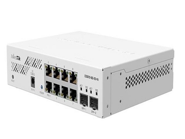 Thumbnail 3 for Mikrotik CSS610-8P-2S+IN Cloud Smart Switch 610-8P-2S+IN with 8 x Gigabit 8