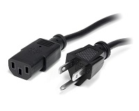 StarTech.com Cable de 1,8m Estándar de Alimentación para PC - NEMA5-15P a C13 - Cable Estándar de Poder para PC