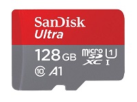 SanDisk MIcroSDXC 128gb w/adpt UHS-1 C10 A1 Android 100 mbps