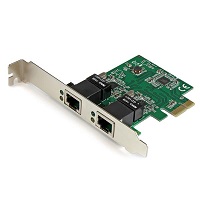 StarTech.com Adaptador Tarjeta de Red NIC PCI Express PCI-E de 2 Puertos Ethernet Gigabit - 2x RJ45 Hembra - Adaptador de red
