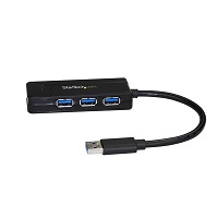 StarTech.com 4 Port USB 3.0 Hub SuperSpeed 5Gbps with Fast Charge Portable USB 3.1/USB 3.2 Gen 1 Typ