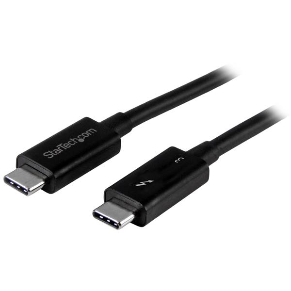 StarTech.com Cable de 2m Thunderbolt 3 USB C (40 Gbps) - Cable Compatible con Thunderbolt y USB - Cable Thunderbolt