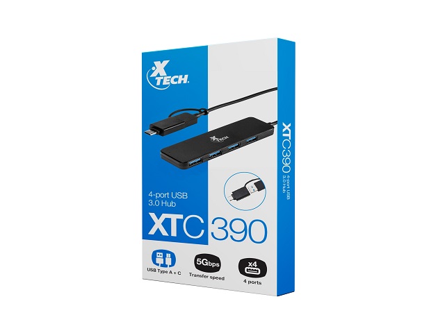 Thumbnail 4 for Xtech XTC-390-2 4-port USB 30 Hub XTC-390
