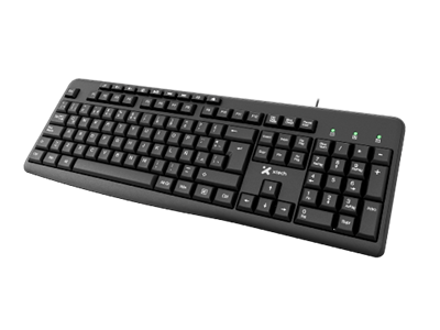 Xtech XTK-140S-2 Multimedia wired Keyboard USB Spanish black XTK-140S