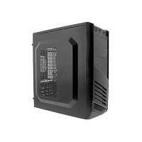 Xtech pc case ATX 600W ps black no logo XTQ-200CL