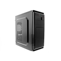 Xtech pc case ATX 600W ps black no logo XTQ-209CL